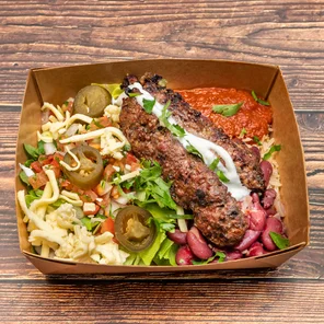 Meal card cover for: Naked Burrito Lamb