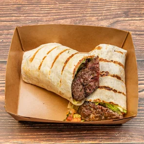 Meal card cover for: Lamb Burrito