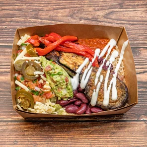 Meal card cover for: Naked Vegetarian Burrito