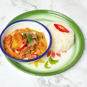 Meal card cover for: Beef Massaman Curry