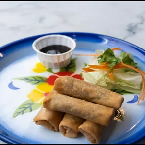 Meal card cover for: Crispy Duck Rolls with hoisin
