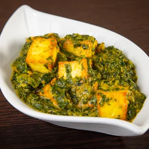 Meal card cover for: Saag Paneer