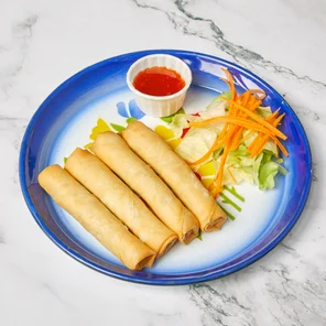 Meal card cover for: Vegetarian spring rolls