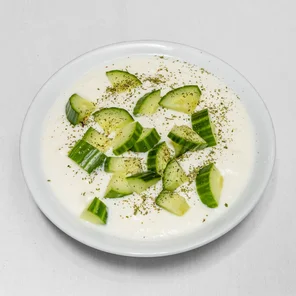 Meal card cover for: Yoghurt with cucumber