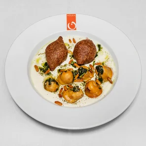 Meal card cover for: Kebbeh Shish Barak (G. N. D)