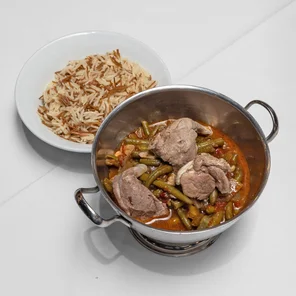 Meal card cover for: Loubieh with Lamb and Rice (g) (d)