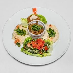 Meal card cover for: Selection of Mezzes (v)