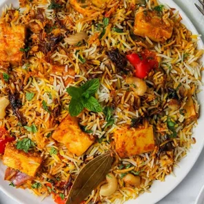 Meal card cover for: Paneer Fry Biryani