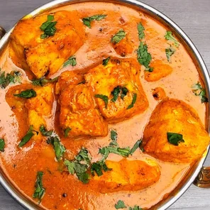Meal card cover for: Sea Bass Fish Curry
