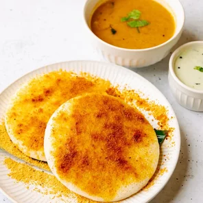 Meal card cover for: Ghee Podi Thattu Idli
