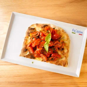 Meal card cover for: Bruschetta, Pomodoro.Aglio, basilico