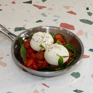 Meal card cover for: 2 burrata cheese and Italian cherry tomatoes