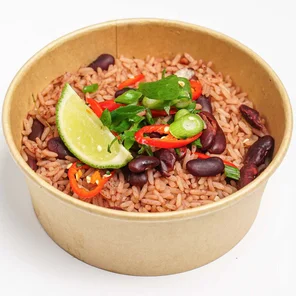 Meal card cover for: Rice & Peas (ve)