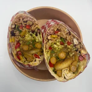 Meal card cover for: Chickpea Wrap