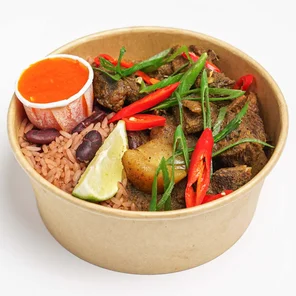 Meal card cover for: Yardie Box