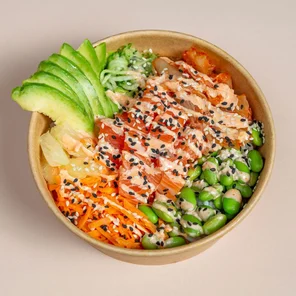 Meal card cover for: Salmon Spicy Poke