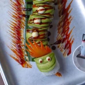 Meal card cover for: Dragon Roll
