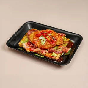 Meal card cover for: Japanese Fried Chicken & Waffles