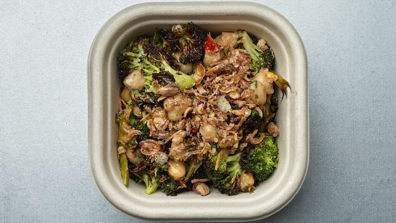 Meal card cover for: Tahini Greens + Chickpeas