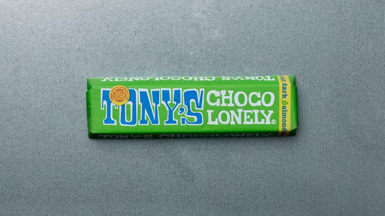 Meal card cover for: Tony's Chocolonely - Dark Chocolate Almond & Sea Salt