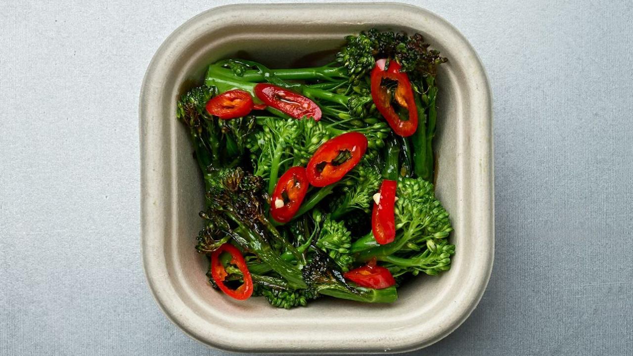 Meal card cover for: Ponzu Chilli Tenderstem Pot