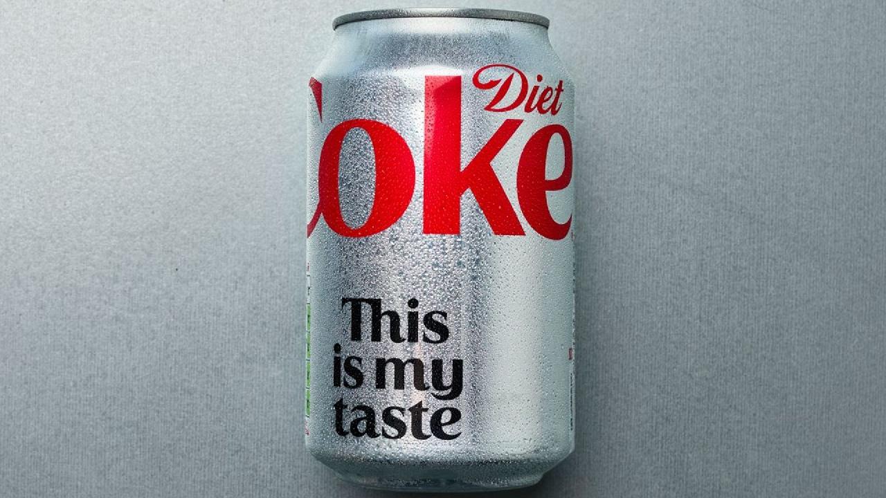 Meal card cover for:  Coca Cola - Diet Coke