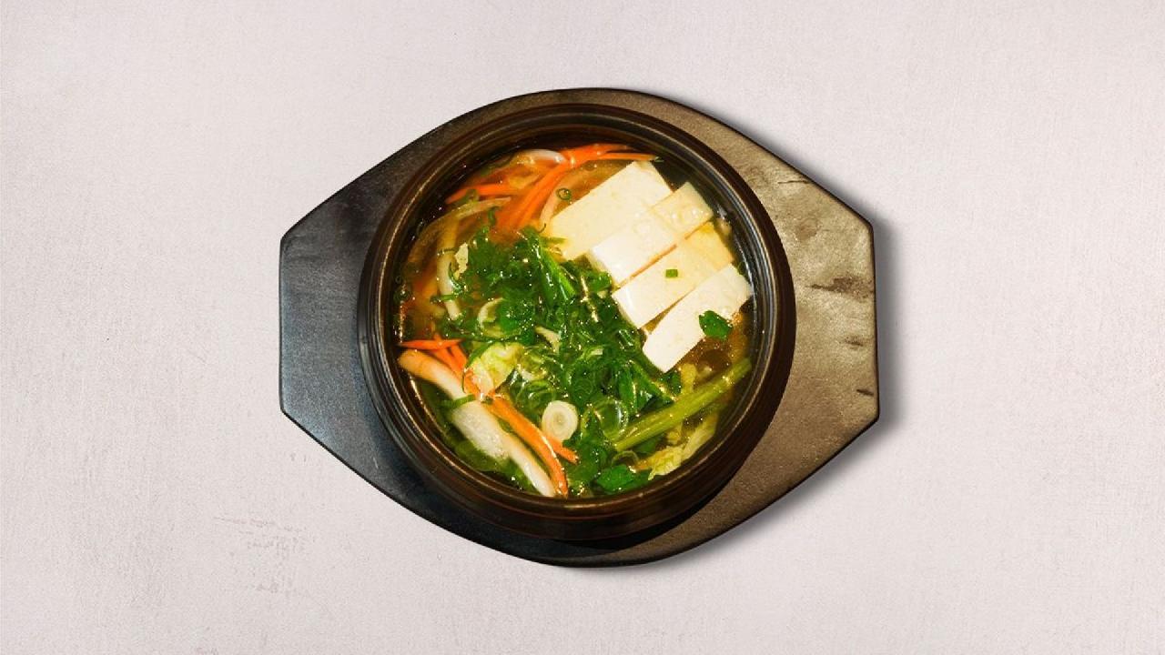 Meal card cover for: Vegetable Soup (V)