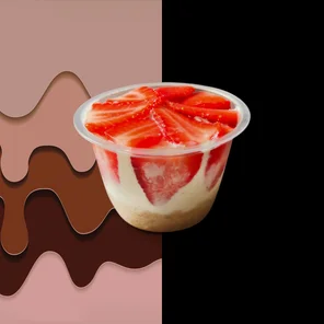 Meal card cover for: Strawberry Silk Cup #4D