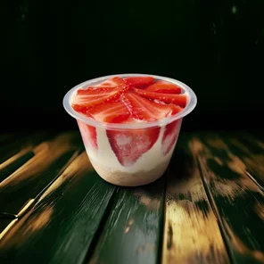 Meal card cover for: Strawberry Silk Cup