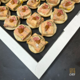 Meal card cover for: Foie Gras Terrine Canapes and Figs
