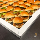 Meal card cover for: Mini Brioche Buns with Pulled Chicken Shawarma and Tahini