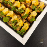 Meal card cover for: Turmeric Cauliflower Crostino and roasted Fennel Tapenade