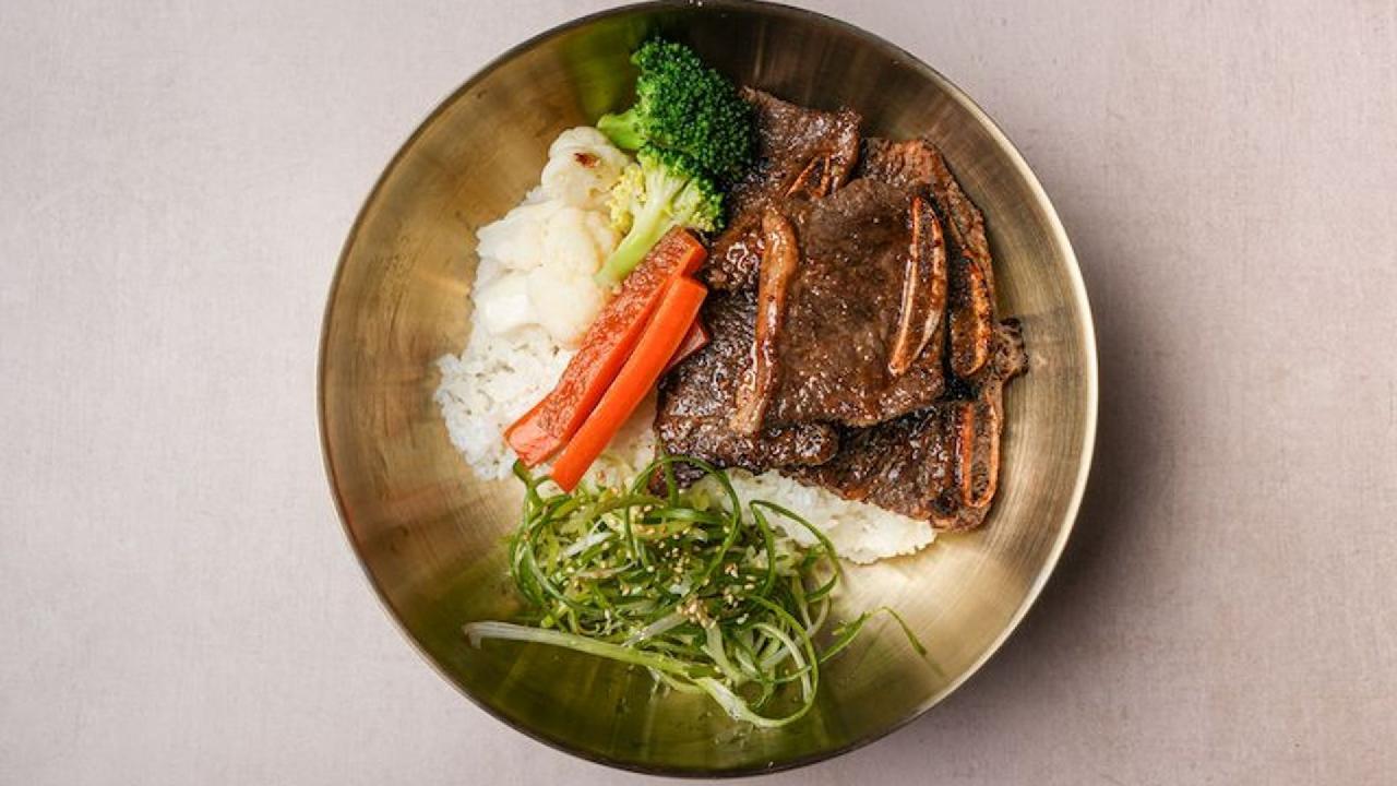 Meal card cover for: L.A Galbi with rice