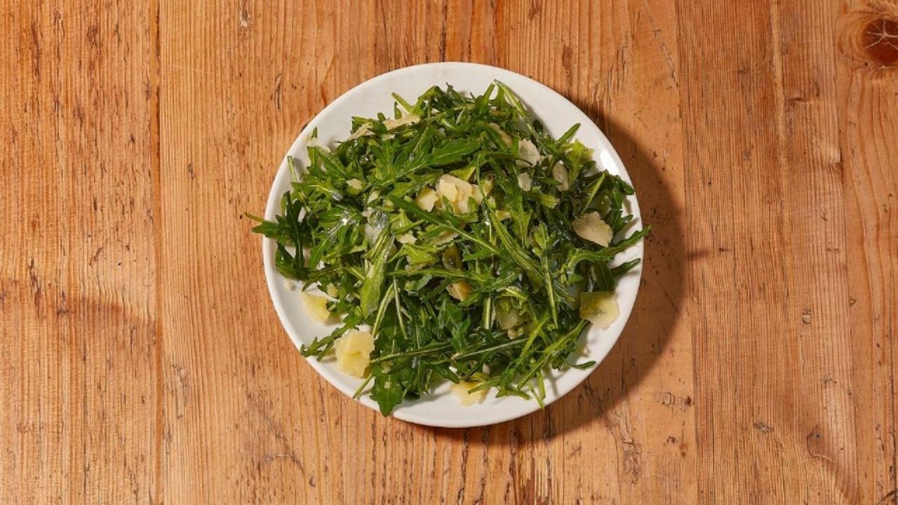 Meal card cover for: ROCKET SALAD