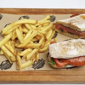 Meal card cover for: Chorizo Sandwich with Fries