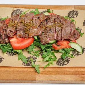 Meal card cover for: Steak Salad