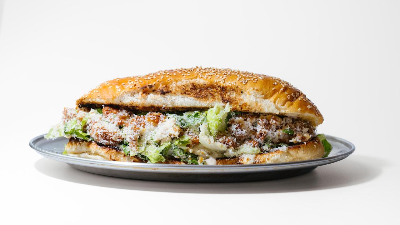 Meal card cover for: Chopped Chicken Caesar Sub