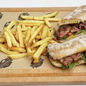 Meal card cover for: Steak