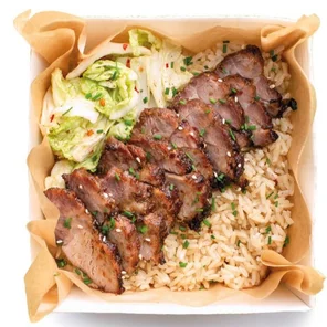 Meal card cover for: Smoky Barbecue Pork Rice Box