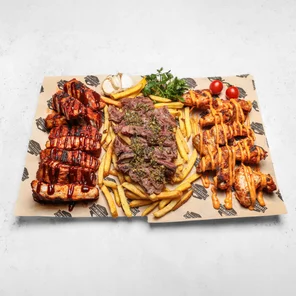 Meal card cover for: Mix Grill for 3