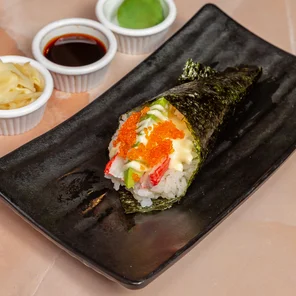 Meal card cover for: Crab Meat and Avocado Temaki