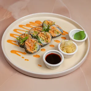 Meal card cover for: Spicy Yellowtail Futo Roll - 6 Pcs