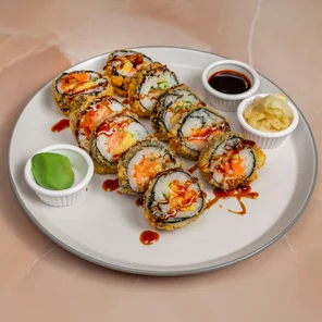 Meal card cover for: Marigold Roll (Crunchy penko fry roll)- 10 pcs