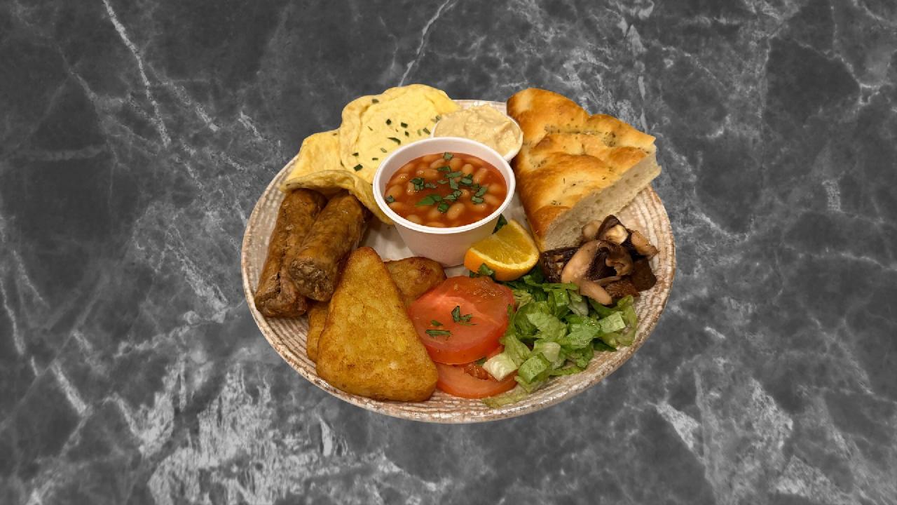 Meal card cover for: Our Veggie English Breakfast