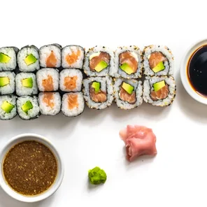 Meal card cover for: Omega 3 Sushi Box (18 Pcs)