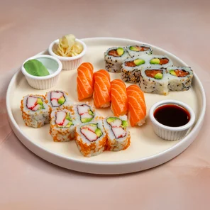 Meal card cover for: California Sushi Box (16 Pcs)