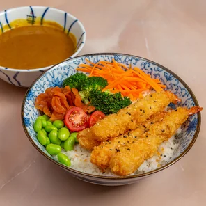 Meal card cover for: Prawn Katsu Curry Rice