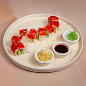Meal card cover for: Red Dragon Roll - 8 Pcs