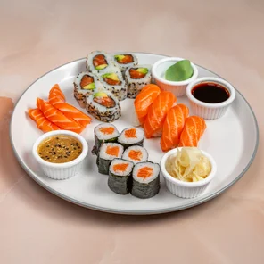 Meal card cover for: Salmon Selection Box (19 Pcs)