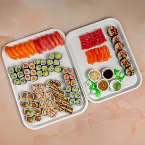 Meal card cover for: 90 Pcs-group Mix Sushi Platter